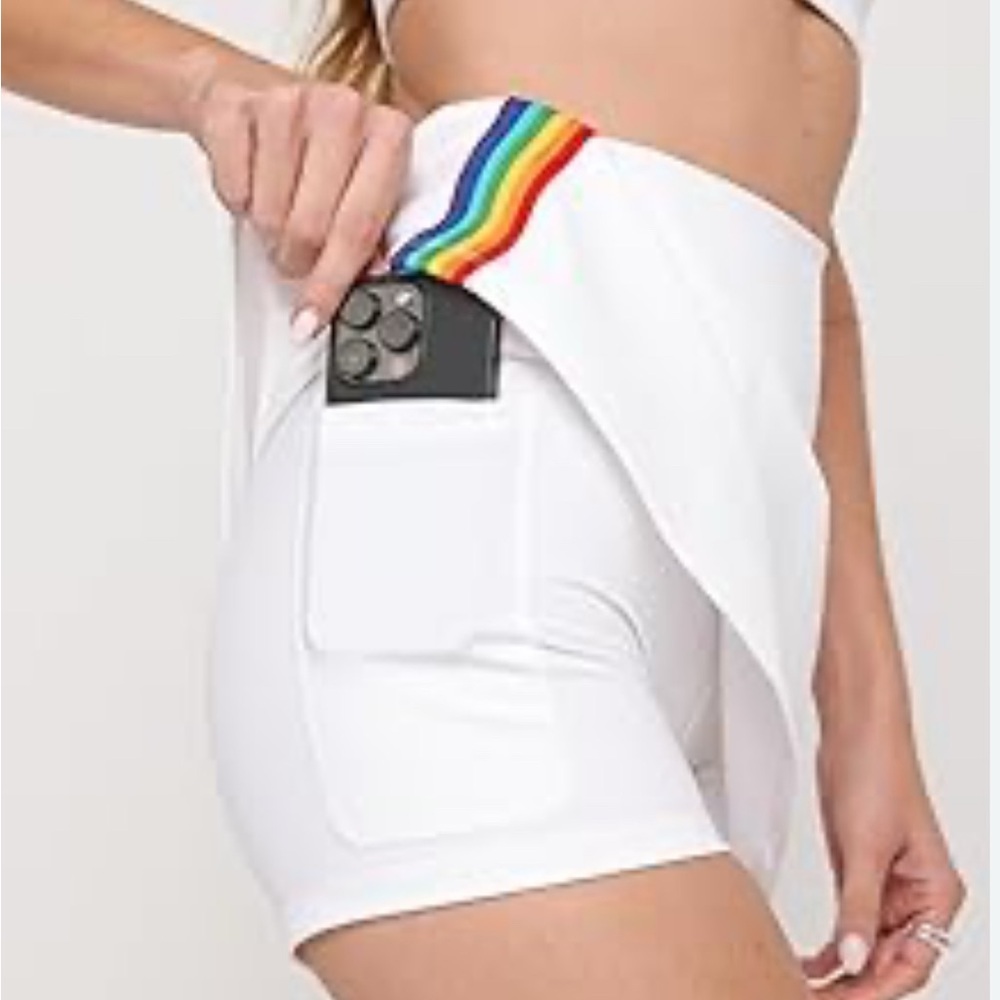 Spiritual Gangster Rainbow Love Skort Brand New Size Small
